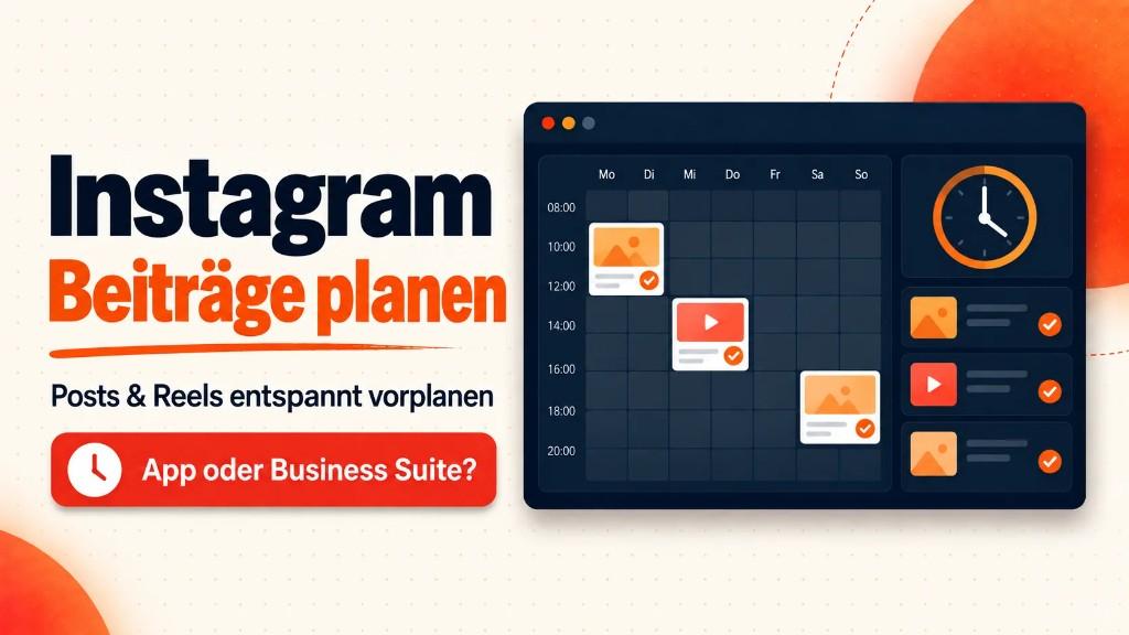 Instagram-Beiträge und Reels mit einem übersichtlichen Wochenplan vorplanen