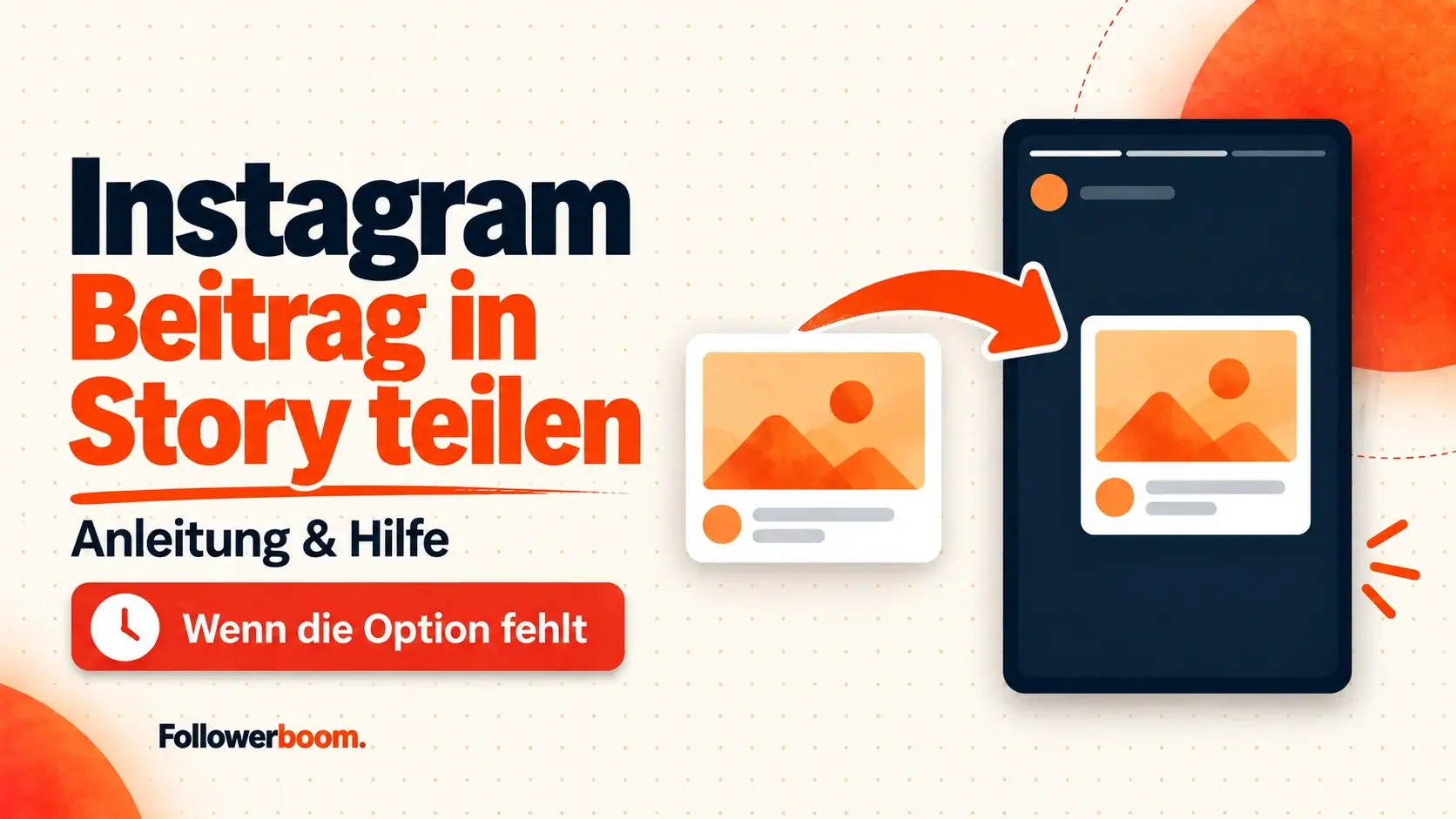 Illustration: Ein Instagram-Beitrag wird in einer Story geteilt